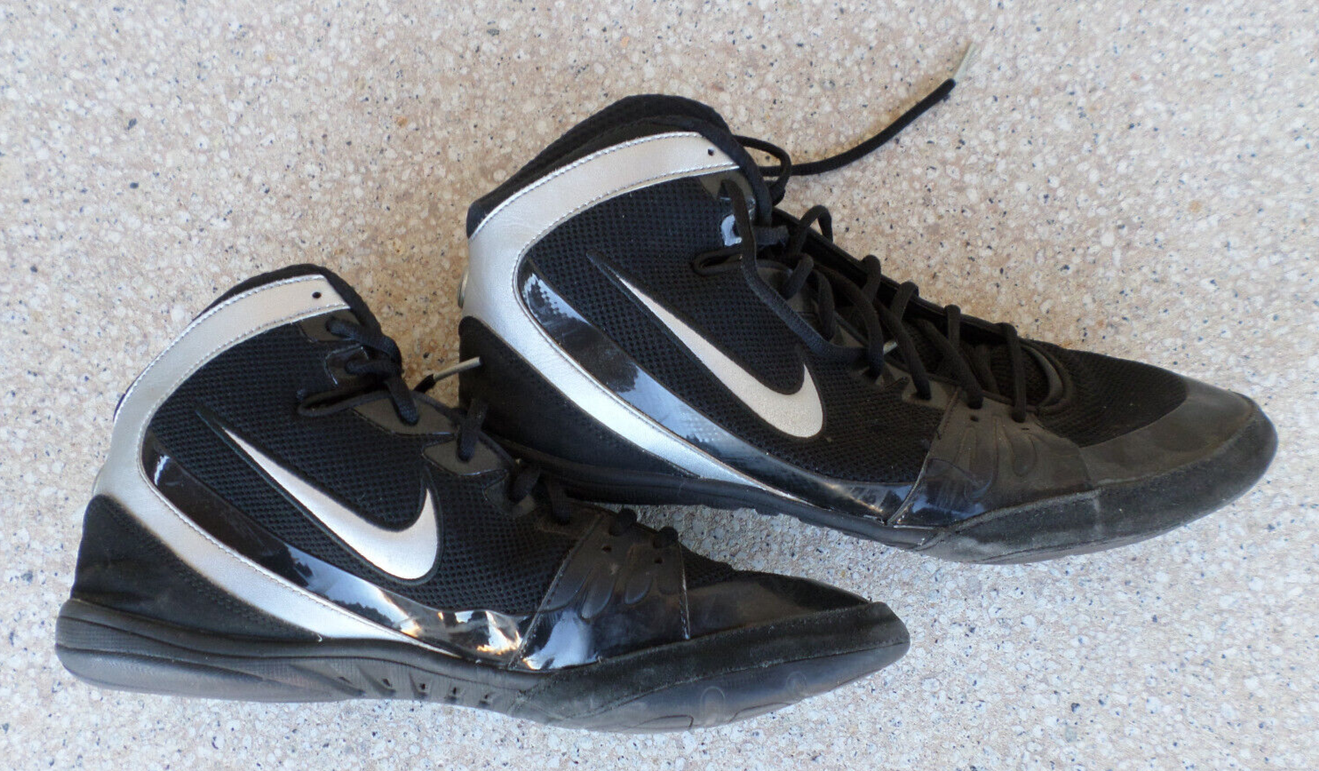 Nike Freek Black and Metallic Silver Wrestling Shoes. Men's 13.5  #316403-002 | eBay